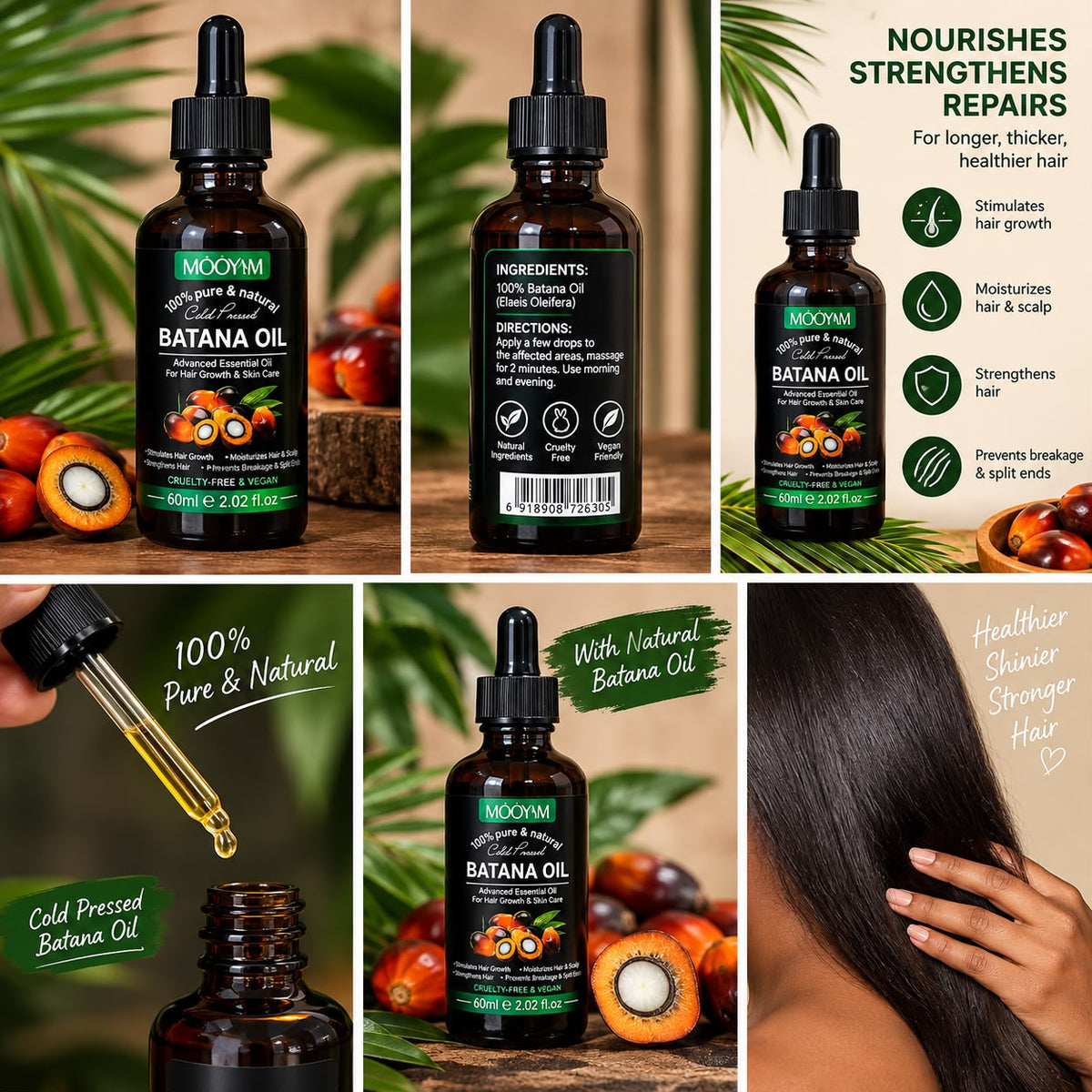 Batana oil-pousse de cheveux